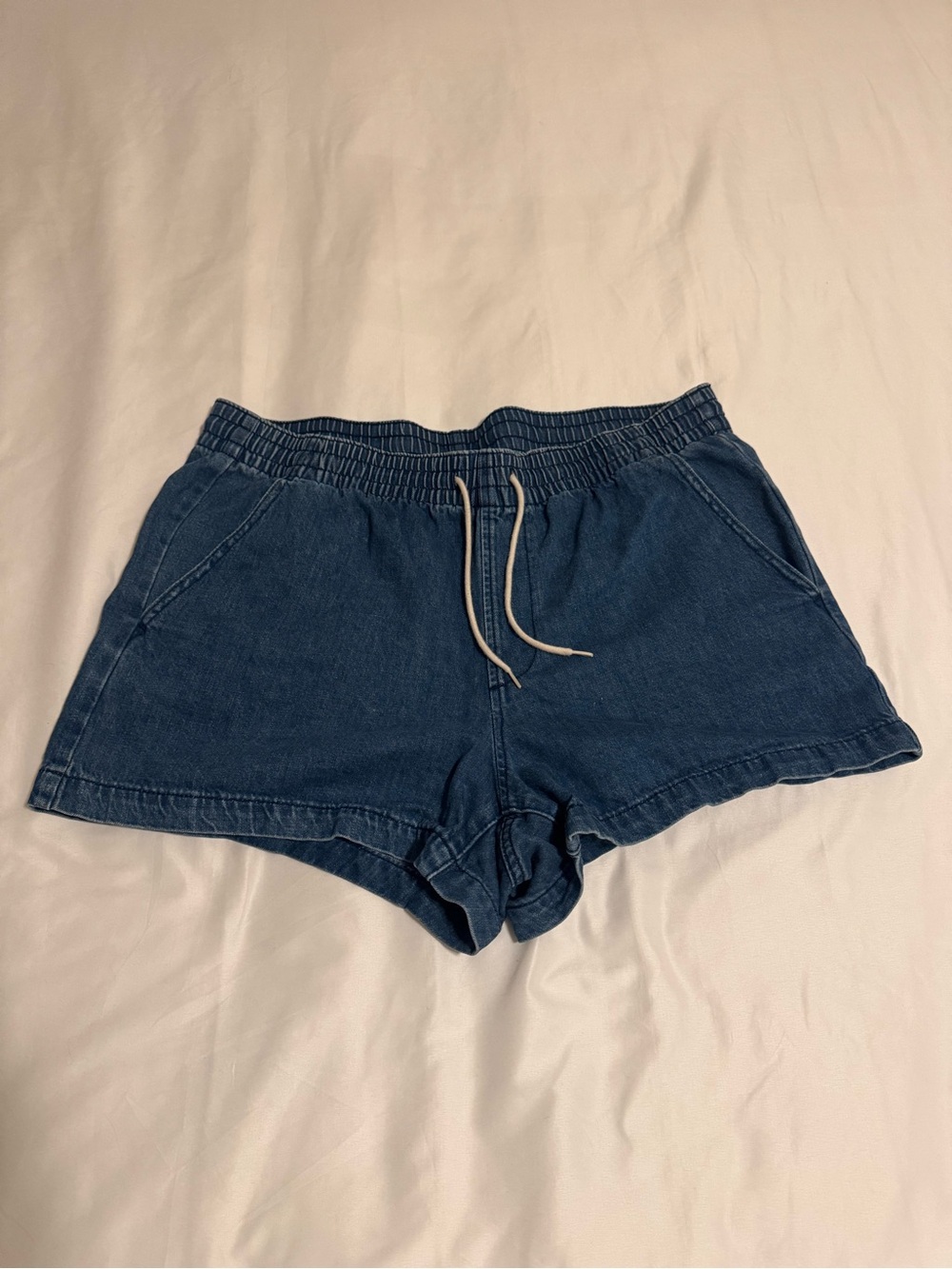 GAP Indigo Drawstring Denim Shorts